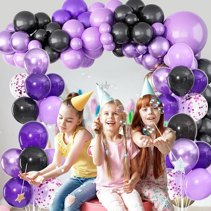4 Sets Purple Black Balloons Stand - Image 5