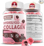Hydrolyzed Collagen Peptides, Marine Gummies for Women Men, Multi Collagen Type I II III V & X for Hair Growth, Healthy Skin Nails - Collagen Gummy w/ Hair Vitamins Biotin Keratin & Vitamin D3, 120Cts