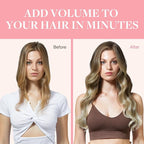 GOO GOO Clip in Hair Extensions Real Human Hair, Remy Human Hair Extensions Clip ins for Women, Natural Human Hair, 16inch 120g 7Pcs, 9/60 Balayage Ash Brown to Platinum Blonde