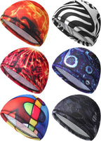 SATINIOR 6 Pcs Cooling Skull Cap Helmet Liner Sweat Wicking Cap Hard Hat Liner Bandana for Men Women Sports Cycling Running