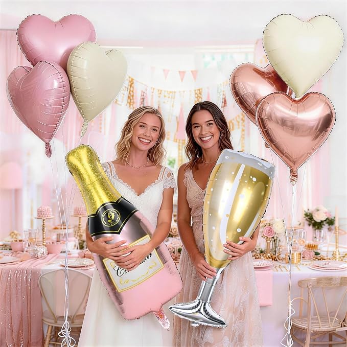 Champagne Balloons, Bachelorette Party Balloons - Image 7