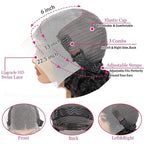 34 Inch Deep Wave Lace Front Wigs Human Hair Pre Plucked 200% Density 13x6 HD Lace Frontal Wigs with Baby Hair Deep Curly Wet and Wavy Glueless Wigs for Women (Natural Black, 34 Inch)