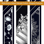 Skinny Scarf 3 Pack for Women – Bag Scarf, Silk Hair Scarves (Original Prints, Premium Twill, 3 Designs)