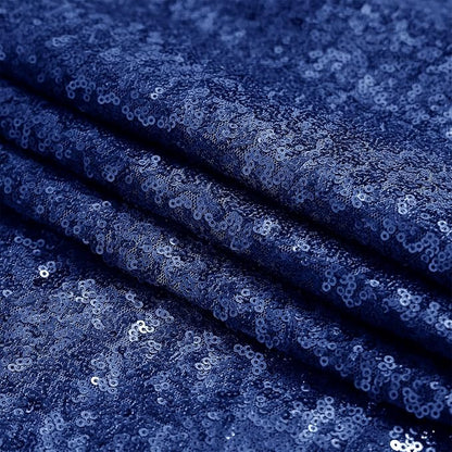 Sugargirl Navy Sequin Backdrop Curtain 4FTx8FT Glitter Navy Background Drapes - Image 9
