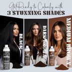 Herbishh Koloret Quick Root Touch Up Hair Color Spray Dark Brown (74.5g), Instant Gray & Dark Brown Root Cover Up, Temporary Hair Color Spray, Lightweight Non-Sticky Dye Mist, Travel Aerosol