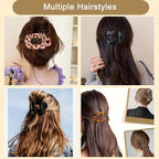 Flat Hair Clips for Women 6Pcs Strong Hold French Claw Clips for Thick or Thin Hair No Slip Grip Hair Claw Clips Hair Accessories for Styling Sectioning & Daily Wear