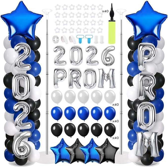 2 Sets Graduation Balloon Column Stand Kit by Unknown
