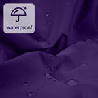 Reusable Shower Cap for Women, Large Waterproof Shower Bonnet Washable Elastic Band Bath Hair Hat for Long Hair, Braids(Dark Purple)