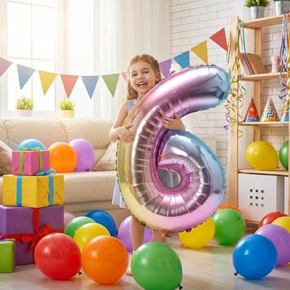 YPSelected 32 Inch Large Foil Helium Number Balloon Birthday Wedding Party 0-9 - Image 3