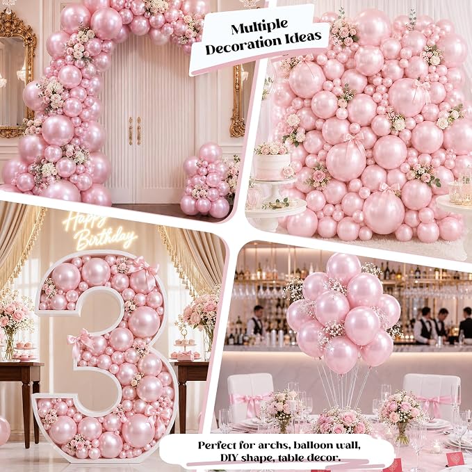 Metallic Pink Balloons - Image 5
