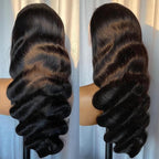 32Inch Wigs Human Hair 180% Density 13x6 Body Wave Lace Front Wigs Human Hair Pre Plucked for Women HD Transparent Lace Frontal Wigs Natural Glueless Wig