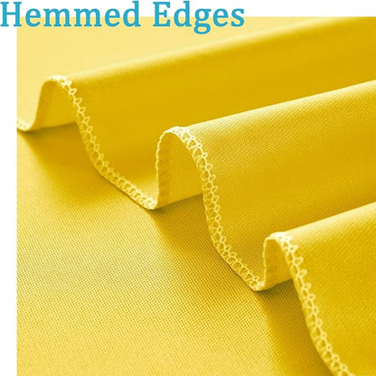 20ft x 10ft Wrinkle Free Yellow Backdrop Curtains - Image 4