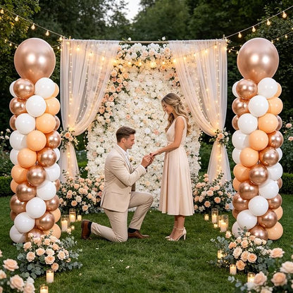 Champagne Gold Balloon Column Stand Kit 2 Sets - Image 6