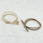 12 Packs Knotted Hair Ties – Hair Elastic Ponytail Holders for Women – No Damage Hair Bands for Thick Hair in Earthy Colors