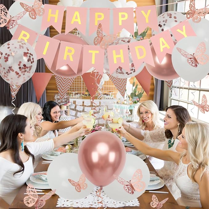 Rose Gold Birthday Decoration - Image 7
