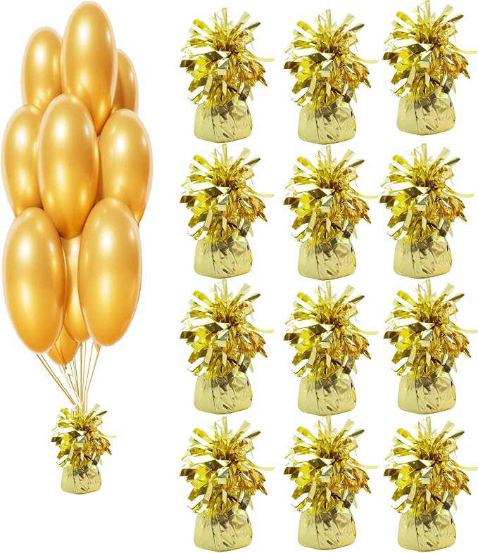 Balloon Weights, 12 Pieces, Weight 0.36Lb | Aluminum Foil, Suitable by Unknown