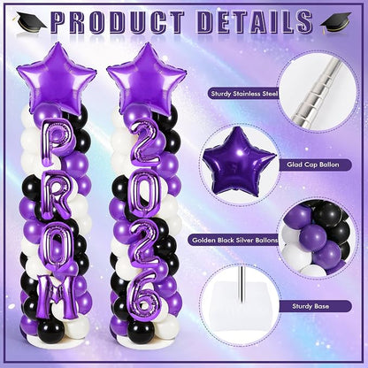 2 Sets Graduation Balloon Column Stand Kits - Image 4
