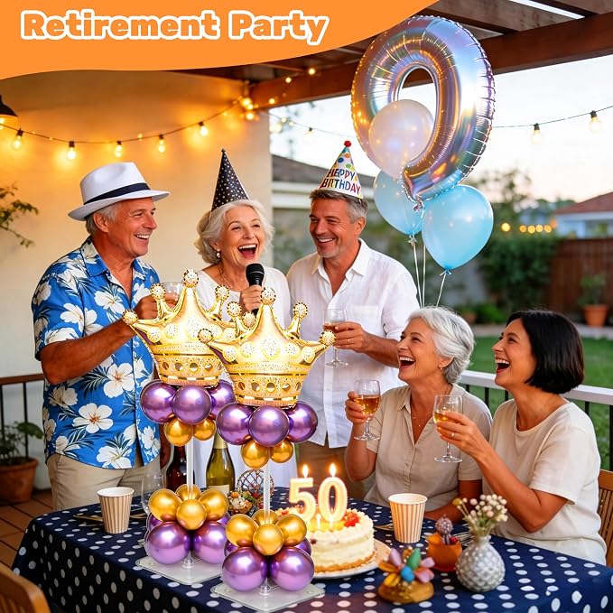 4 Set Balloon Stands for Table Clear 15.75 in Adjustable | Balloon centerpieces - Image 7