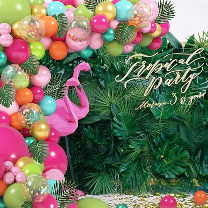 158Pcs Tropical Balloon Arch Garland Kit - Image 7