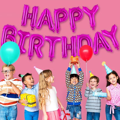 Happy Birthday Balloons Banner, Foil Balloon Personalized Name Letters Balloons - Image 3