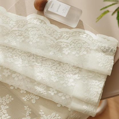 Anmao Vintage Lace Curtains 84 Inches Long 2 Panels Set, Romantic Elegant Light - Image 8