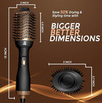IYASA Oval Blow Dryer Brush, Hot Air Brush for Smooth, Frizz-Free Hair, One-Step Hair Dryer & Volumizer, Professional Salon Quality, Ionic Blow Dryer Styler for All Hair Types, Anti-Frizz