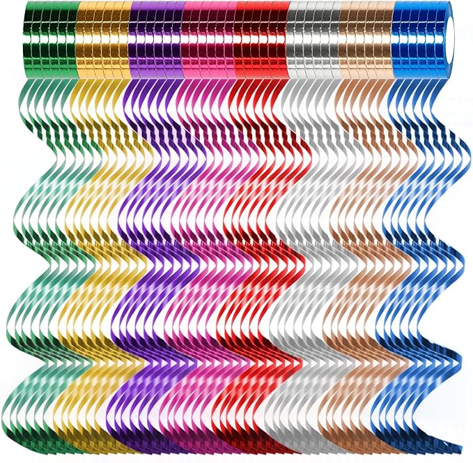 48 Rolls 5mm 11 Yards Curling Balloon String Roll Ribbons, Gift Wrapping Ribbons by Laviria