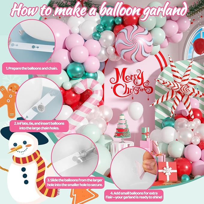 Christmas Balloon Arch - Image 4