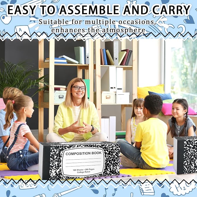 Denylo pro 3 Pcs Back to School Balloon Box Decoration Sets NoteBook Balloon Box - Image 5
