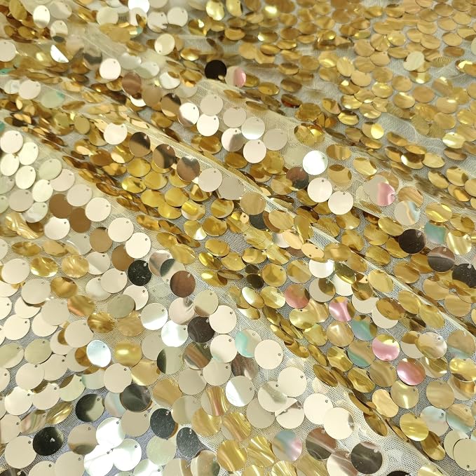 9FTx10FT Gold Sequin Backdrop Large, 1 Panel | Glitter Sparkle, Photography - Image 3