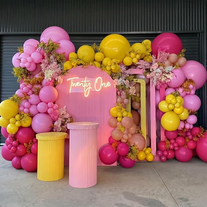 Pink and Yellow Balloon Kit - Image 7
