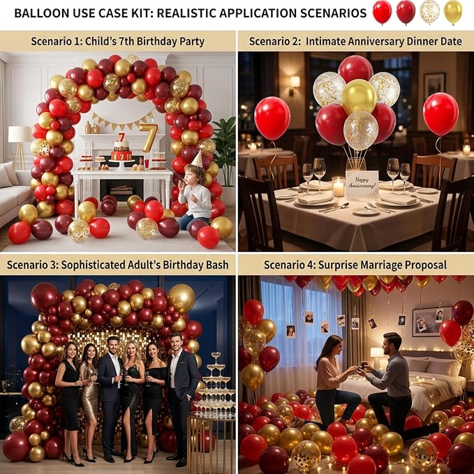 60-Pack 12-Inch Confetti Latex Balloons - Image 6