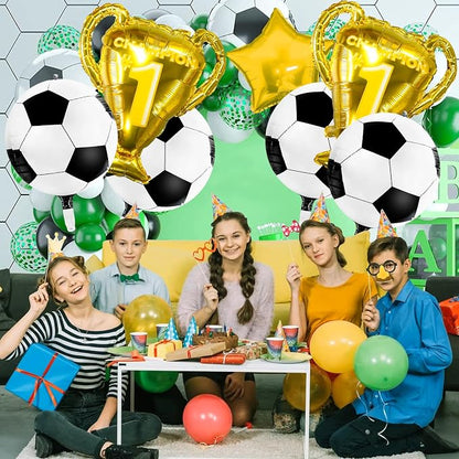 4D Sphere Soccer Balloons 8 Pcs 22 inch Champion Trophy Balloons - Image 5