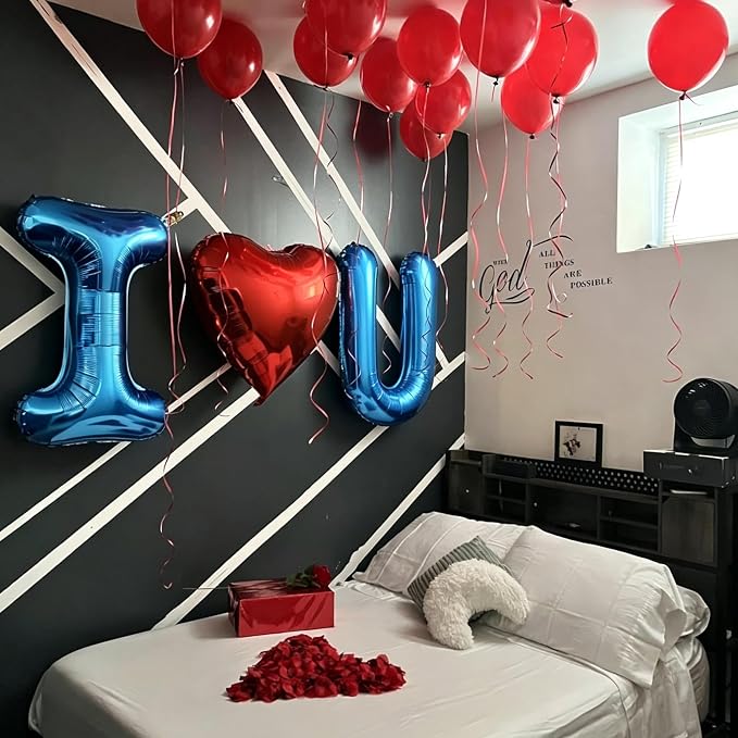 Letter G Balloon 40 Inch Blue, Giant Alphabet Foil Balloon, Big Mylar Party - Image 2