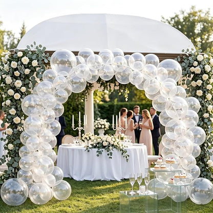 102pcs Clear Balloons Garland Arch Kit, 18 12 10 5 Inch Balloons | Assorted - Image 6