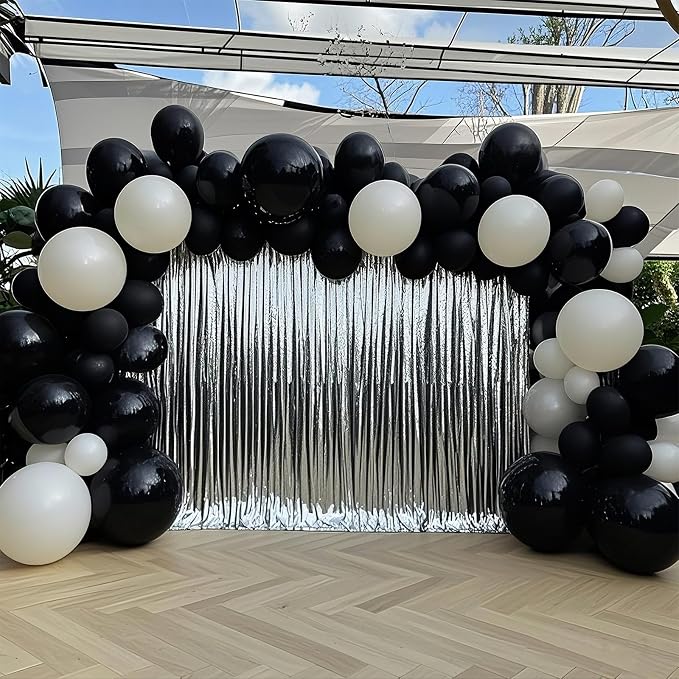 18 Pcs Foil Balloons Shiny Round Balloons Set Large Balloon Garland Arch - Image 3