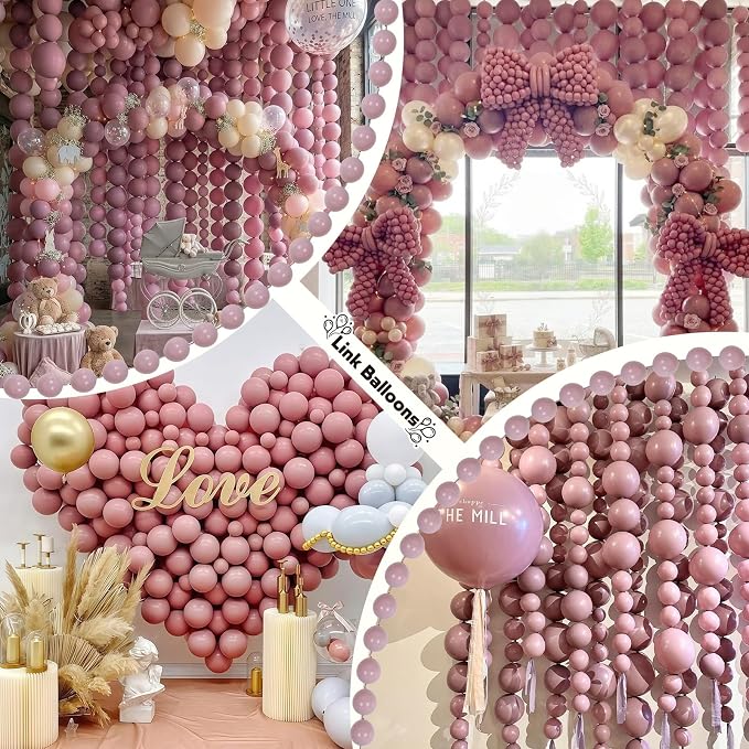 Dusty Pink Quick Link Balloons - Image 9
