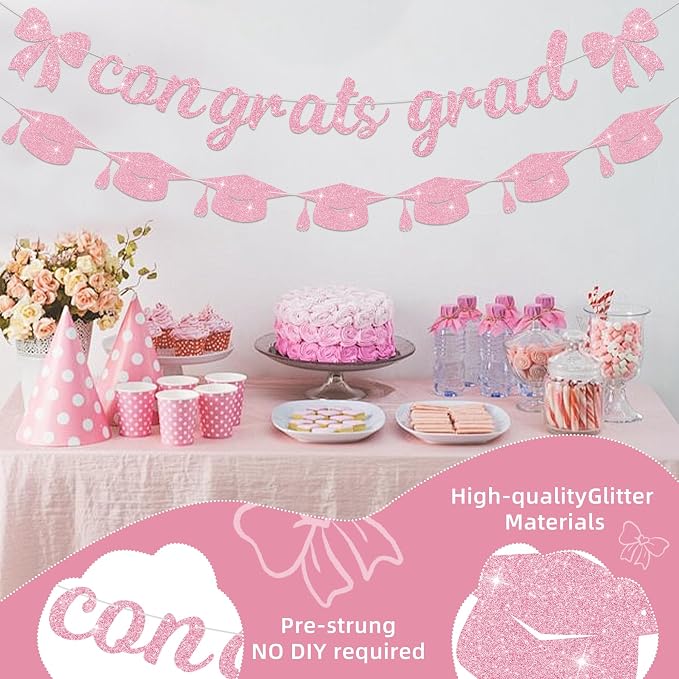 2026 Graduation Banners Party Decorations Black Class of 2026 - Image 3