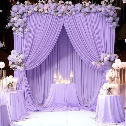 10x12 Lavender Backdrop Curtains - Image 4
