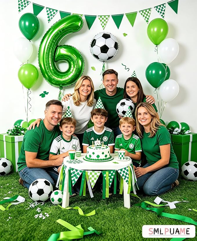 40 inch Number Balloon 0-9 Green Large Number 6 Balloons, Digital Balloons - Image 2