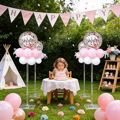 10 Pack Clear Acrylic Balloon Stands - Image 5