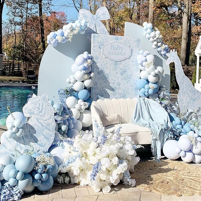 Dusty Blue Balloon Arch Kit - Image 6