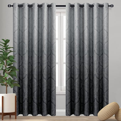 DWCN Ombre Blackout Curtains for Bedroom by DWCN