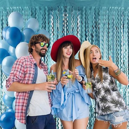 Goer Metallic Tinsel Foil Fringe Curtains - Image 4
