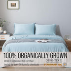 Bella Coterie | Luxury Bamboo Viscose King Size Pillowcase Set | 100% Organically Grown | Ultra Soft | Cooling | 2 Pcs [Coastal Blue]