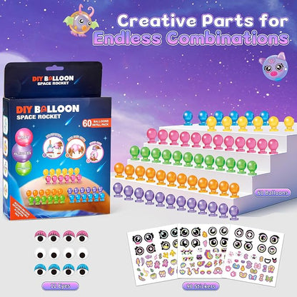 nicknack 162Pcs Magic Sticky Balloon Refill Kit DIY Crafts - Image 5