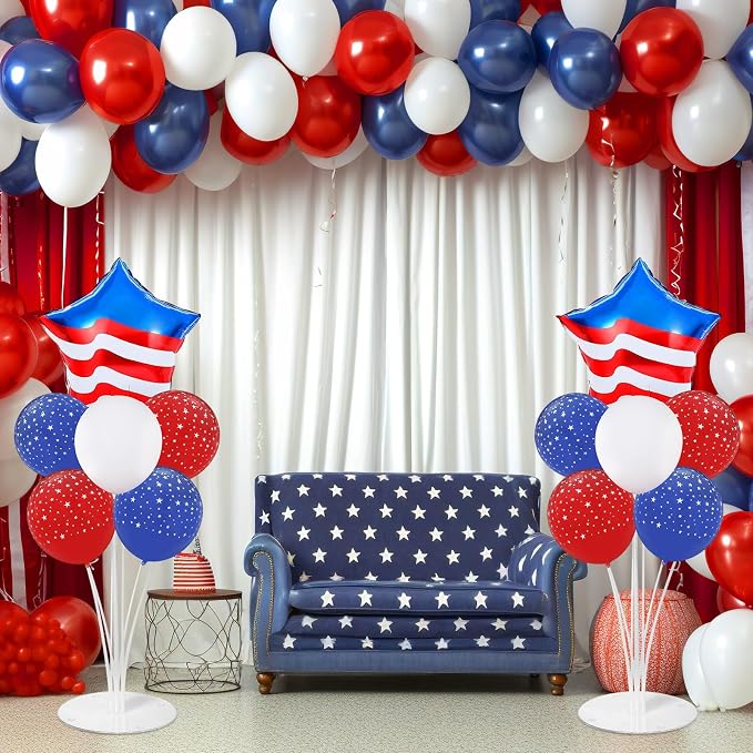 USA Patriotic Balloons Stand Kit 2 Sets - Image 5