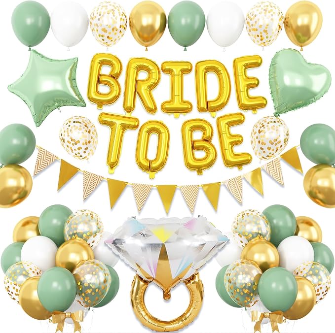 Sage Green Bachelorette Party Decorations by Dagelar