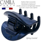 Camila Paris CP3269 French Hair Clip for Women, Small Handmade Blue, Girls Hair Claw Clips Jaw Fashion Durable and Styling Hair Accessories for Women, Strong Hold No Slip Grip, Made in France