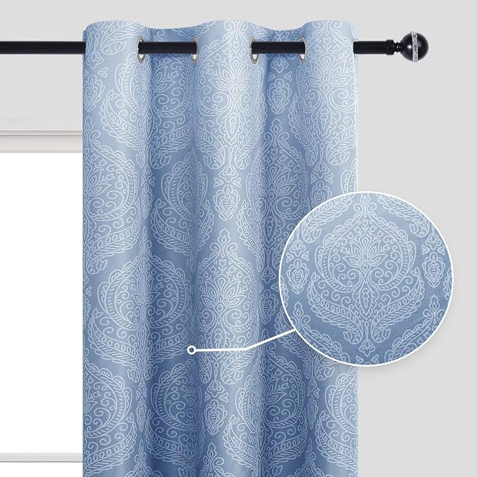 DWCN Ombre Blackout Curtains for Bedroom - Image 2